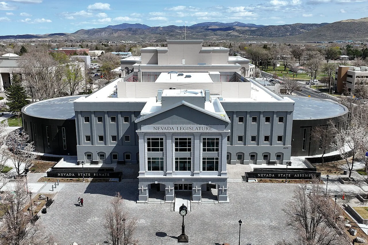 The Nevada State Legislature building in Carson City, Nevada